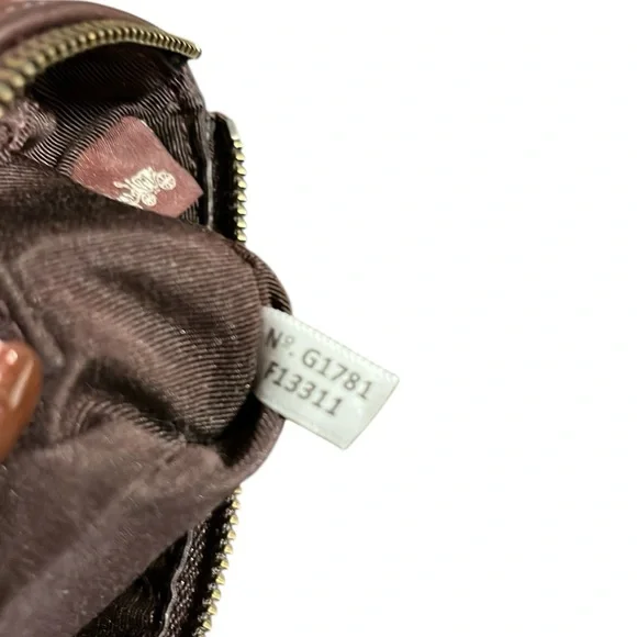 Coach Textured Brown and Floral Tan Wristlet Rehab Duo - Picture 7 of 11